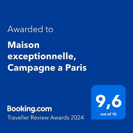 Apartamento Maison Exceptionnelle, Campagne A París Exterior foto